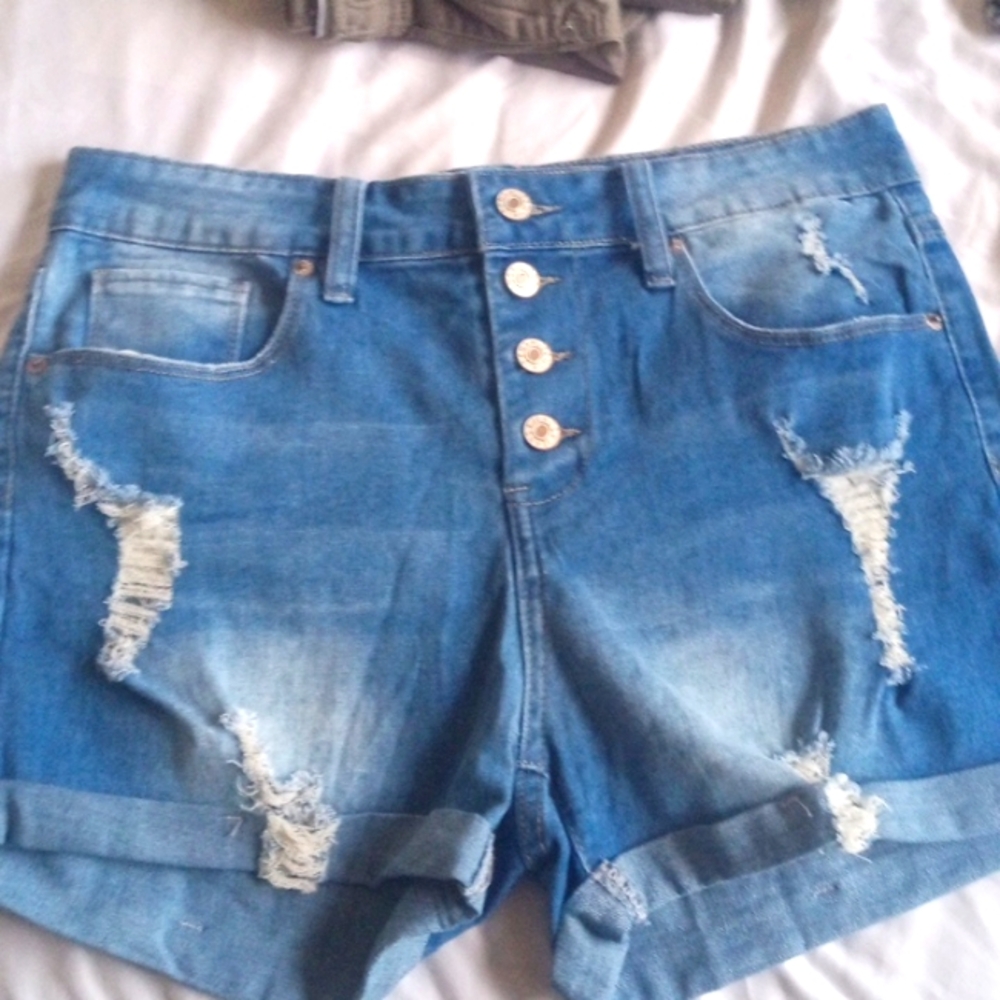 Mini blue shorts